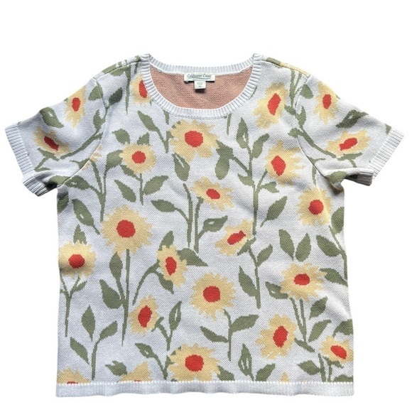 NWOT Coldwater Creek Flora del Sol Sweater size small petite. - Picture 2 of 8